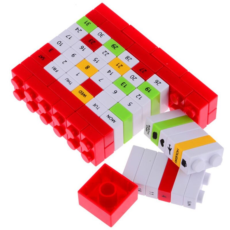 Offisupply™ - Lego-Style Desk Calendar Ideal for Offices