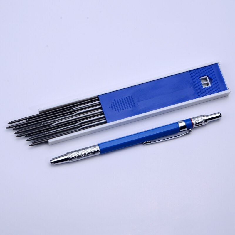 Offisupply™ - Creative Mechanical Drafting Pencil with 12 Pieces of Lead - Metal 2.0 MM HB Standard