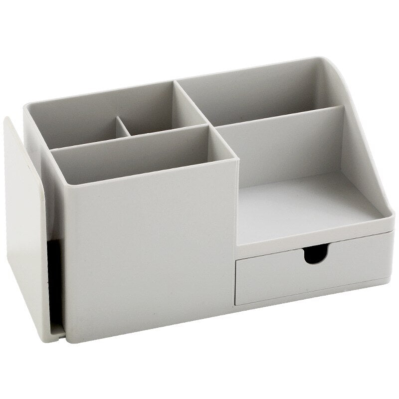 Offisupply™ - Creative Desk Organizer/Pen Holder/Storage with Drawer and Adjustable Side Compartment